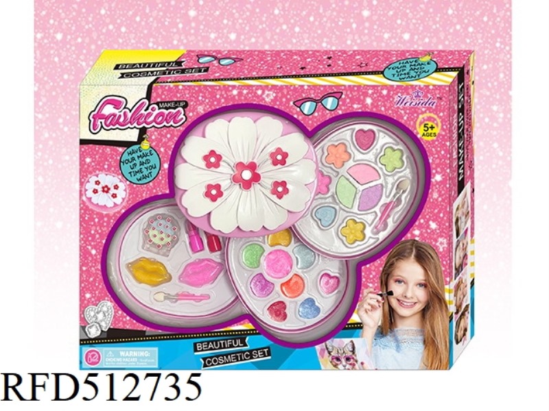 SUNFLOWER THREE LAYER MAKEUP BOX