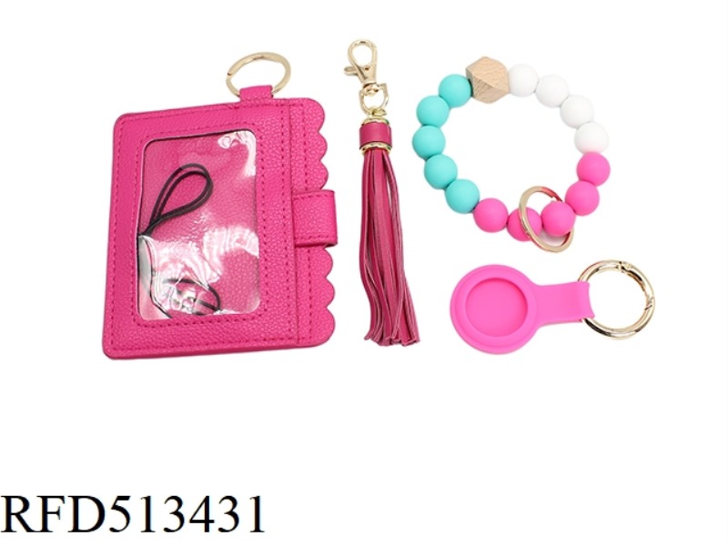 NEW LEATHER CARD BAG THREE PIECE SET