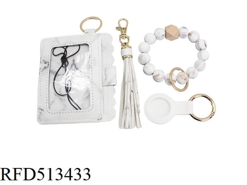 NEW LEATHER CARD BAG THREE PIECE SET