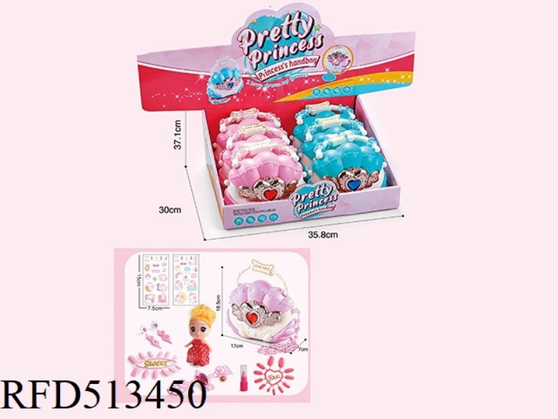 LIGHT SHELL PACK 2 COLOR ORNAMENT SET 6PCS