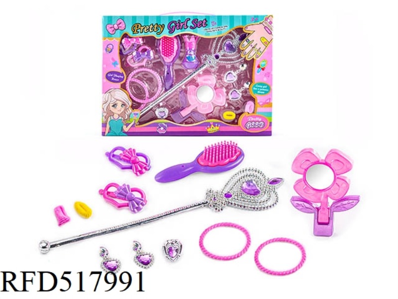 FAIRY STICK MAGIC STICK ELECTROPLATING CROWN JEWELRY GEM CRYSTAL DRESS UP OVER HOME DIY SET