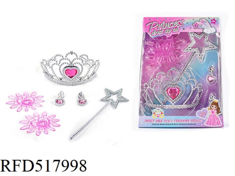 FAIRY STICK MAGIC STICK ELECTROPLATING CROWN JEWELRY GEM CRYSTAL DRESS UP OVER HOME DIY SET