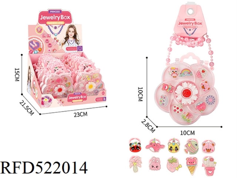 CARTOON RING PRINCESS BACKPACK 12PCS