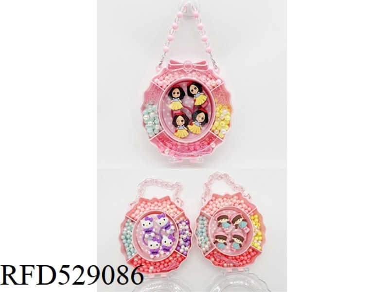 GIRL'S ACCESSORIES HAND-HELD BOX SET (HAIR CLIP + HAIR ROPE + BEADING)