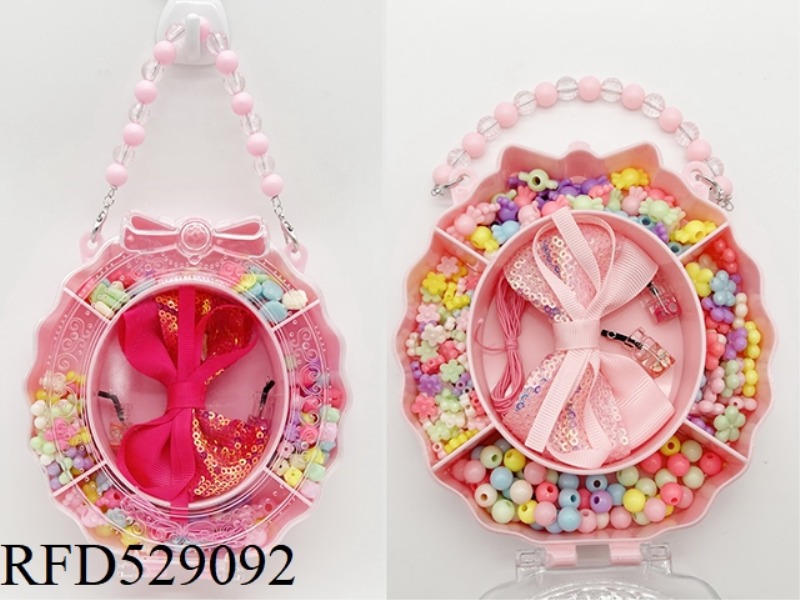 GIRL'S ACCESSORIES HAND-HELD BOX SET (LARGE HAIR CLIP + BEADED)