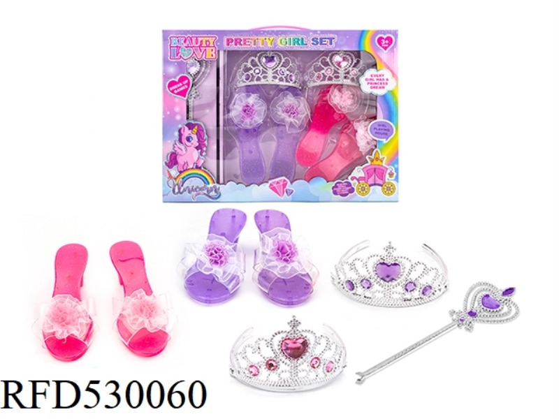 PRINCESS FAIRY STICK MAGIC STICK ELECTROPLATING CROWN JEWELRY GEM CRYSTAL DRESS UP OVER EVERY HOME D