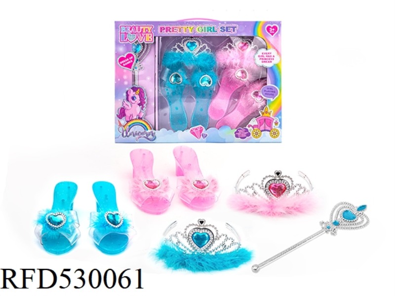 PRINCESS FAIRY STICK MAGIC STICK ELECTROPLATING CROWN JEWELRY GEM CRYSTAL DRESS UP OVER EVERY HOME D