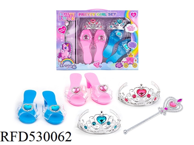 PRINCESS FAIRY STICK MAGIC STICK ELECTROPLATING CROWN JEWELRY GEM CRYSTAL DRESS UP OVER EVERY HOME D