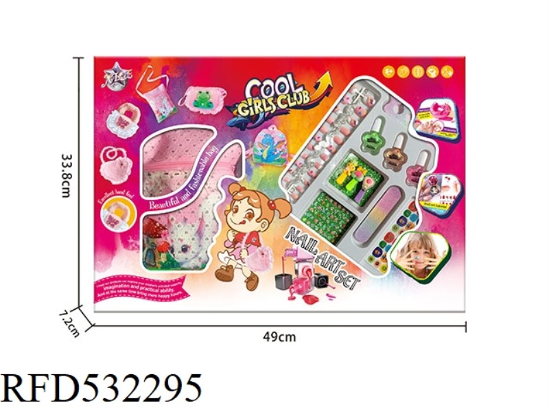 FASHION BAG + NAIL ACCESSORIES SET