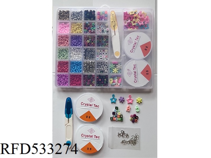 29 GRID RUSSIAN WITH SCISSORS DIY BEADING