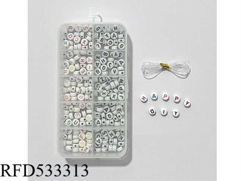 10 GRID LETTER DIY BEADING
