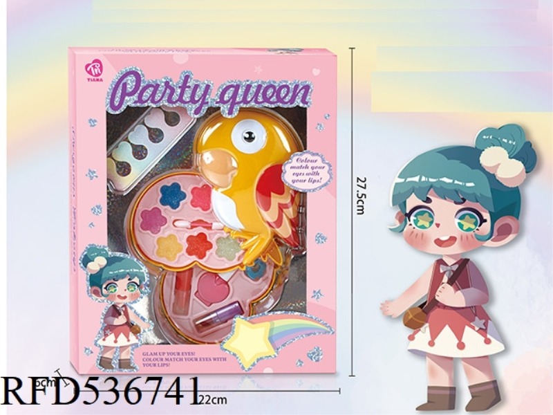 PARROT MAKEUP BOX 2 LAYERS