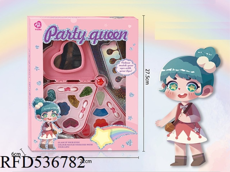 LOVE HEART PEACH MAKEUP BOX 2 LAYERS