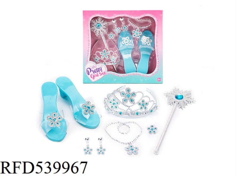 FAIRY WAND MAGIC WAND ELECTROPLATED CROWN JEWEL CRYSTAL DIY SET