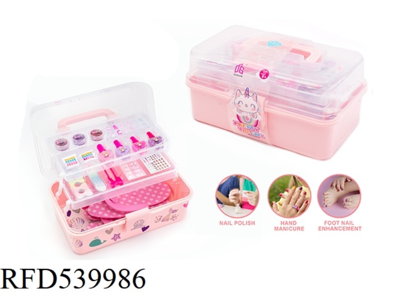 JEWELRY SUITCASE NAIL ART GROOMING HOME DIY SET