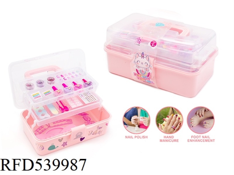 JEWELRY SUITCASE NAIL ART GROOMING HOME DIY SET