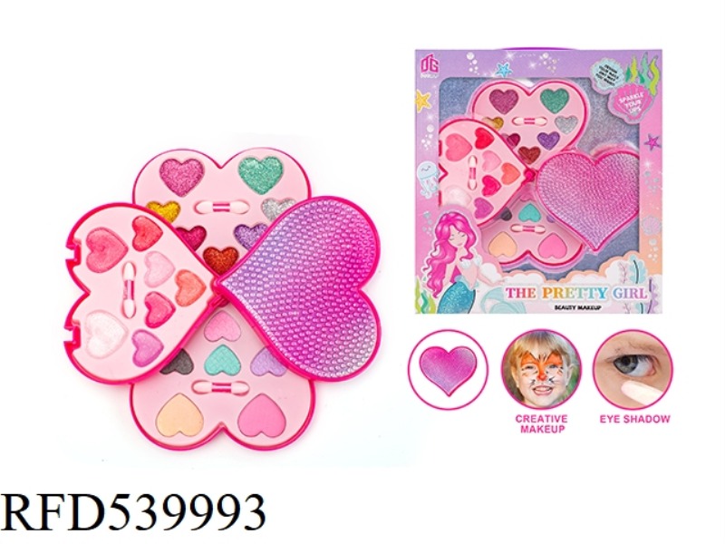 JEWELRY MANICURE GROOMING HOME DIAMOND LOVE DIY THREE-LAYER ROTATING BOX