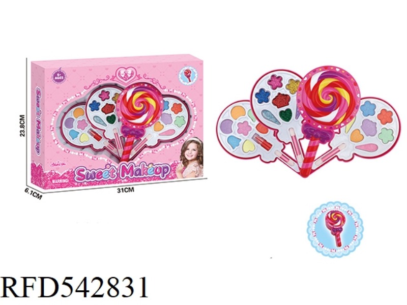 THREE LAYERS OF LOLLIPOP MAKEUP FOR KIDS