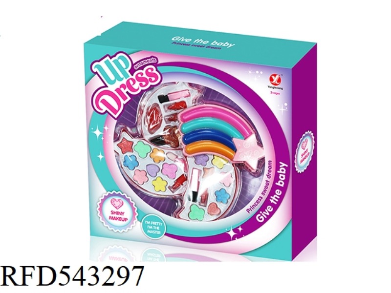 RAINBOW THREE-LAYER CHILDREN'S TOY PAINTING BEAUTY SHOW