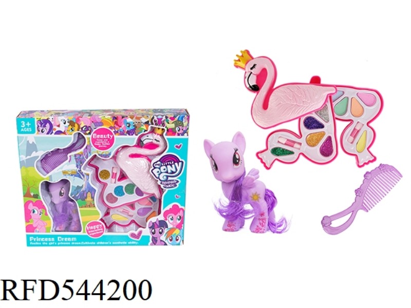 MAKEUP 3 LAYERS FLAMINGO + PONY