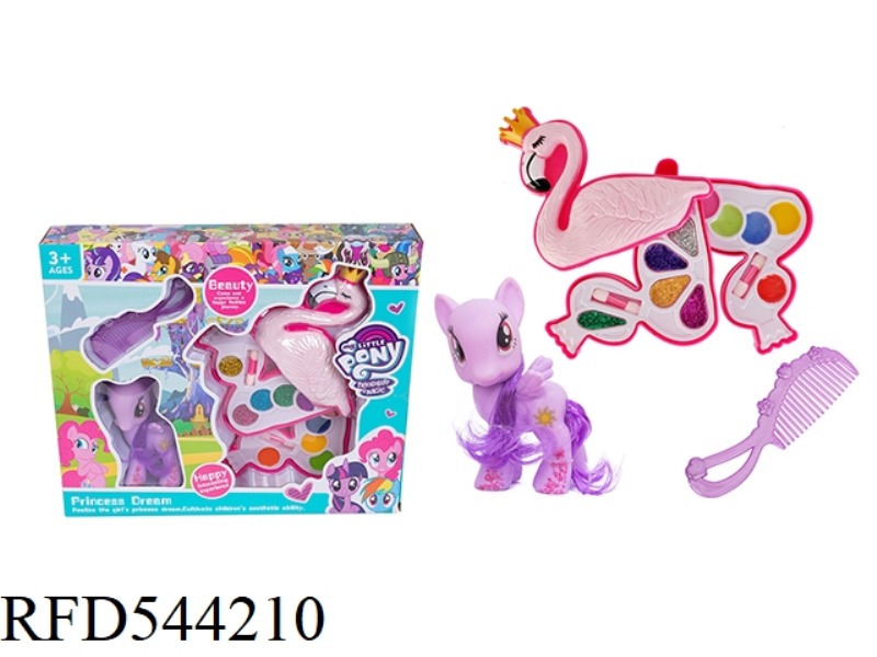 MAKEUP 3 LAYERS FLAMINGO + PONY