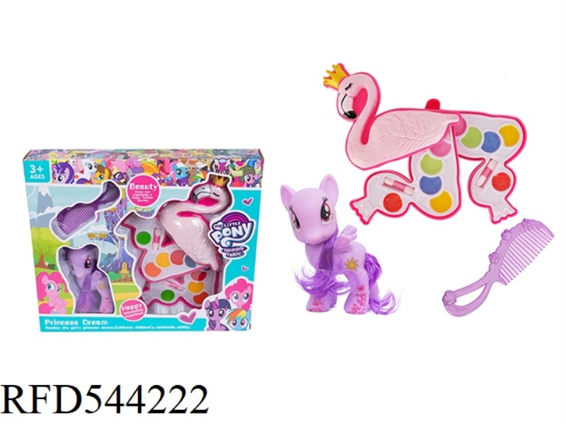 MAKEUP 3 LAYERS FLAMINGO + PONY