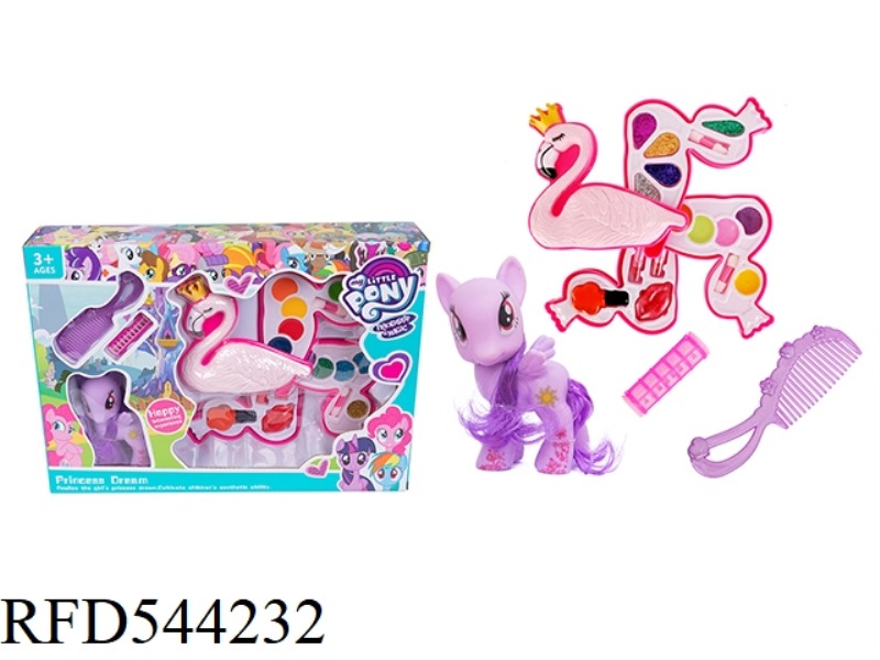 MAKEUP 4 LAYERS FLAMINGO + PONY