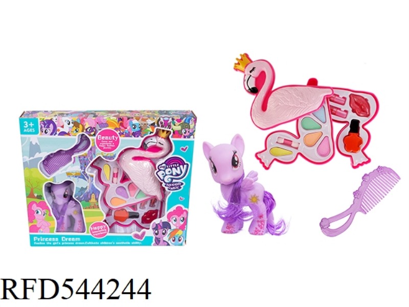 MAKEUP 3 LAYERS FLAMINGO + PONY