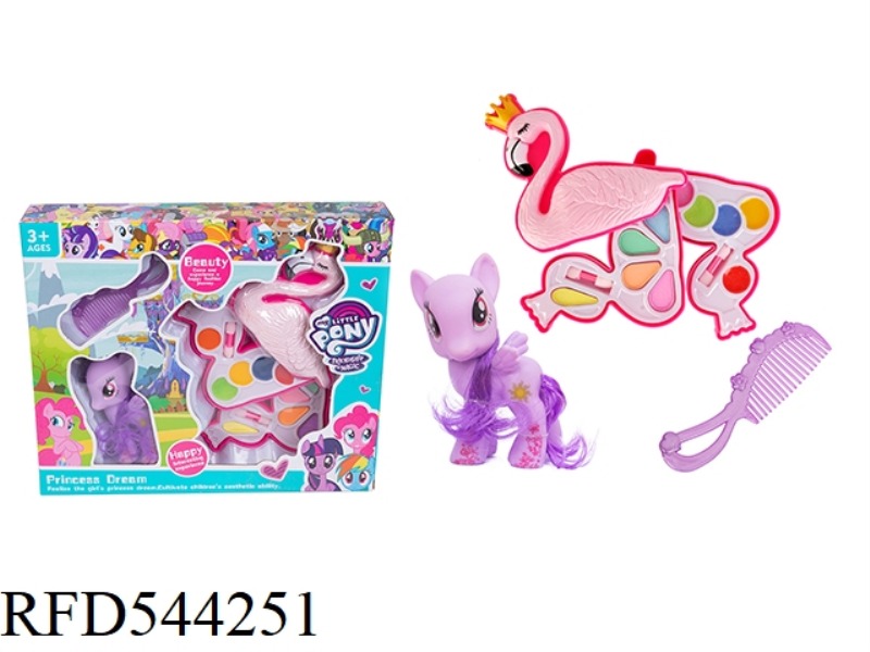 MAKEUP 3 LAYERS FLAMINGO + PONY