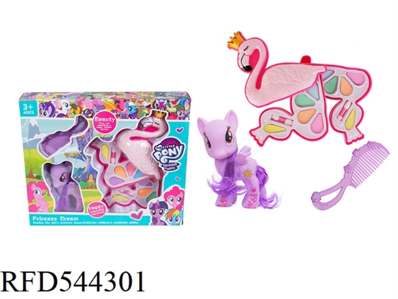 MAKEUP 3 LAYERS FLAMINGO + PONY