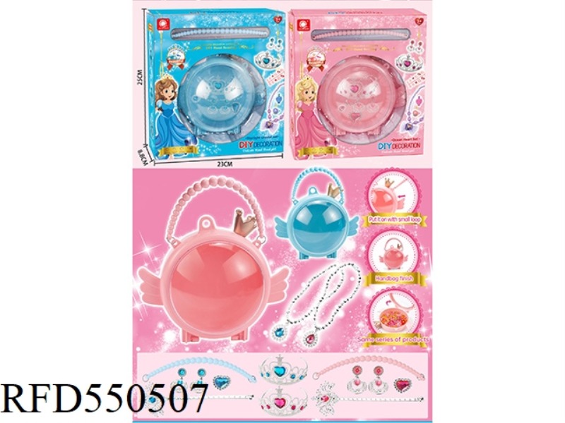 CROWN HANDBAG PRINCESS CANE CROWN SET