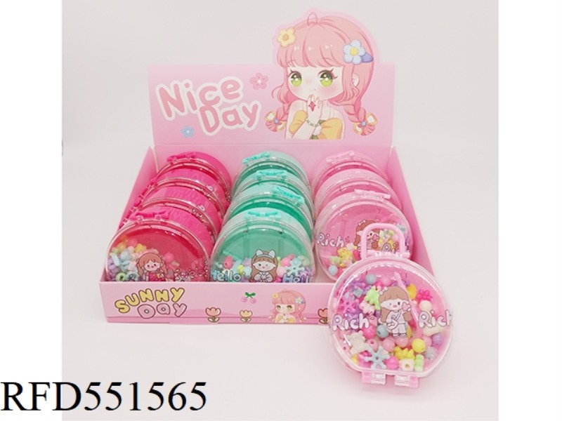 GIRLS' ACCESSORIES :DIY BEADING 12PCS