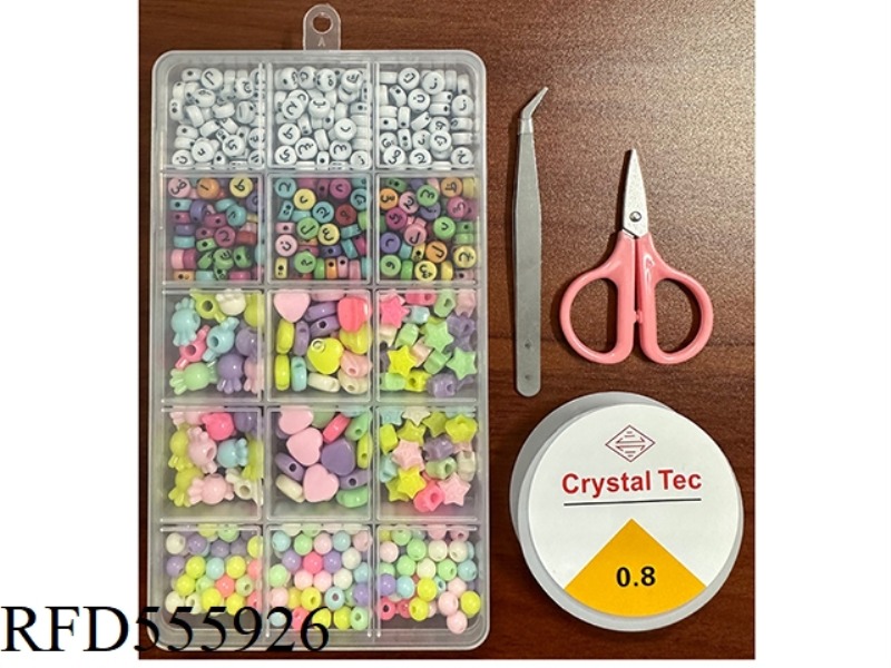 AVEN 15 GRID BEADING BOX (WIRE BOX + SCISSORS + CLIPS)