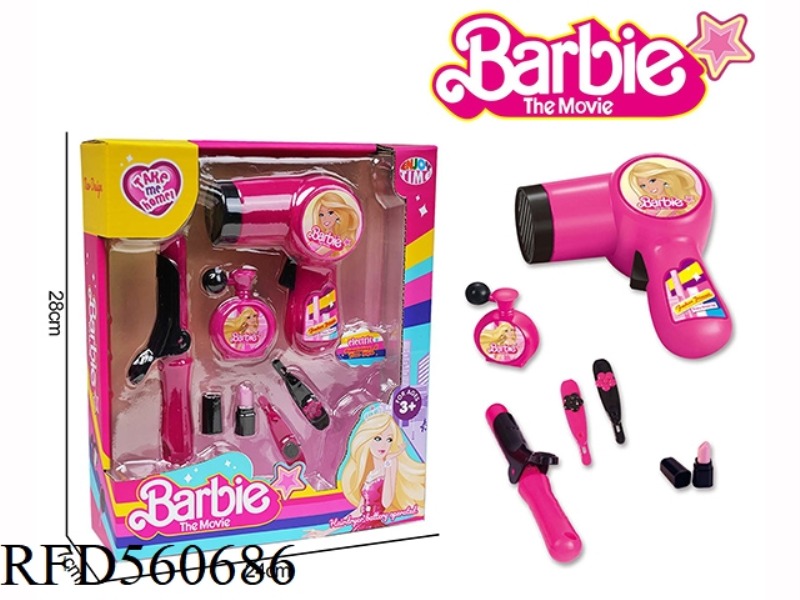 BARBIE NEW BARBIE SERIES GIRLS ELECTRIC HAIR DRYER HAIRDRESSING ACCESSORIES TOY SET