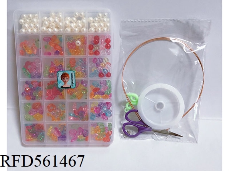 FROZEN 24 GRID BEADED STICKERS WITH RANDOM PATTERNS