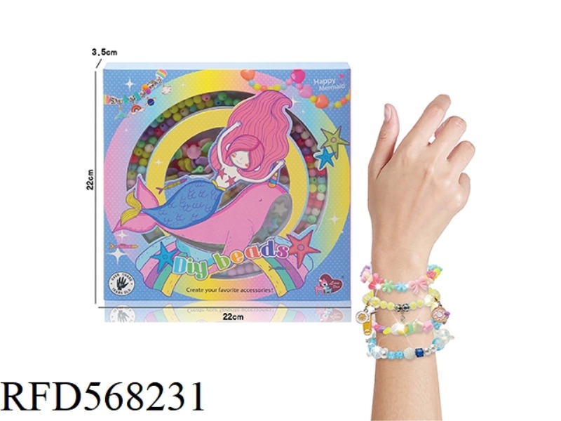 MERMAID DIY BEADS (MACARON COLORED BEADS)