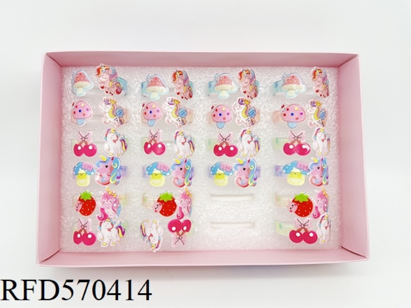 GIRLS JEWELRY BRACELET UNICORN 24PCS