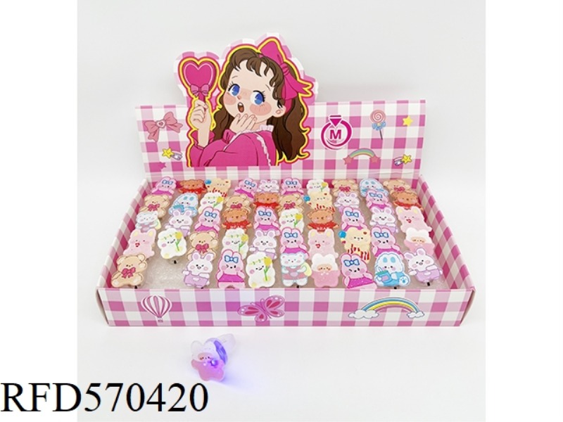 FLASH RING WHITE RABBIT 50PCS