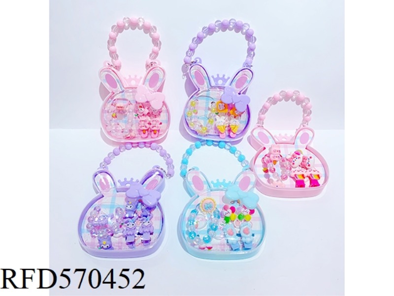 BUNNY BOX ACCESSORIES SET (BRACELET + BOBBY PIN + HAIR TIE)