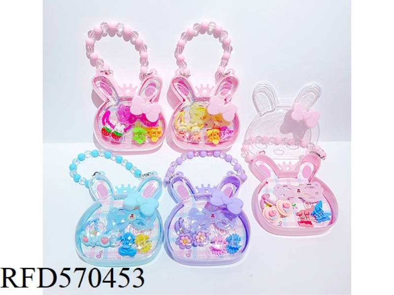 BUNNY BOX ACCESSORIES SET (HAIR TIE + GRAB CLIP + HAIR CLIP)