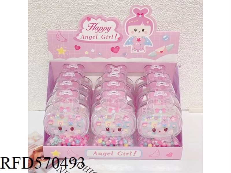 ANGEL BOX JEWELRY (BEADS + NAIL STICKERS) 12PCS
