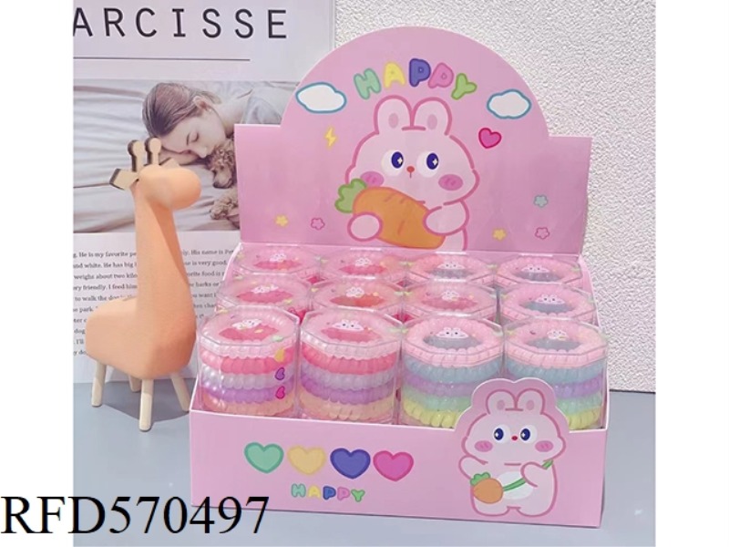 ACCESSORIES (TRANSPARENT SCRUNCHIE) 12PCS