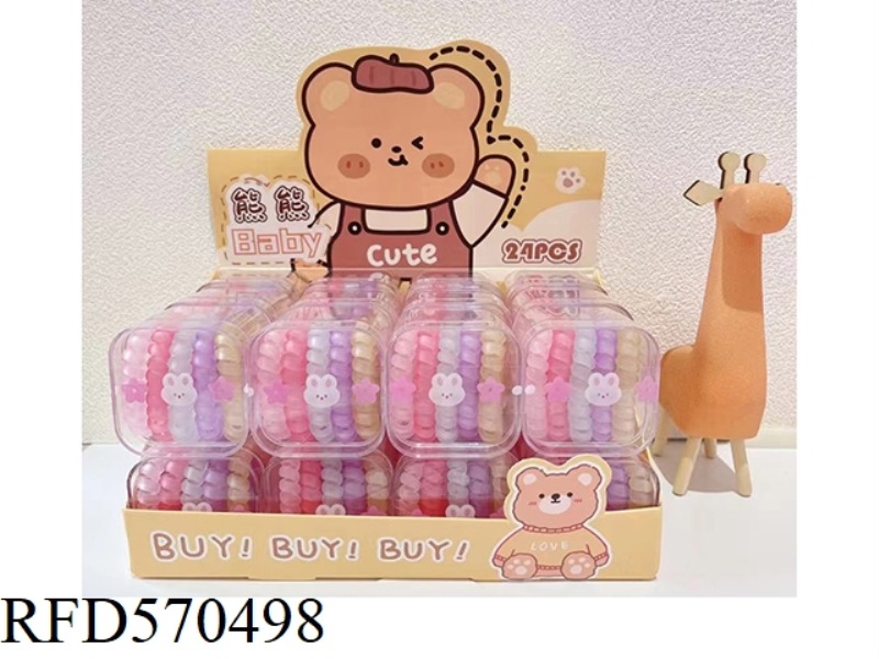 ACCESSORIES (TRANSPARENT SCRUNCHIE) 24PCS