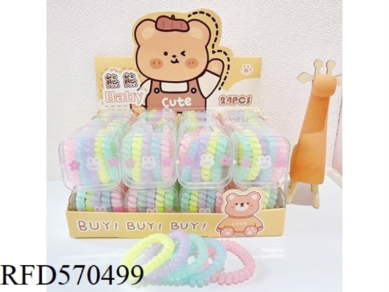 ACCESSORIES (TRANSPARENT SCRUNCHIE) 24PCS