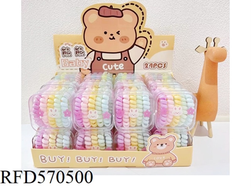 ACCESSORIES (TRANSPARENT SCRUNCHIE) 24PCS