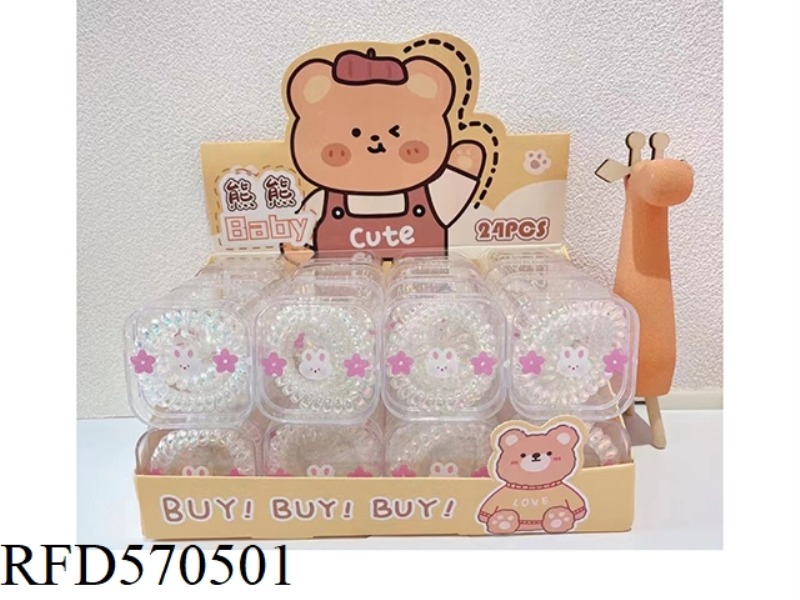 ACCESSORIES (TRANSPARENT SCRUNCHIE) 24PCS