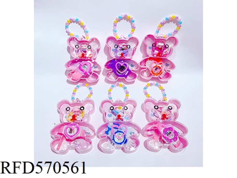 BEAR BOX JEWELRY SET WATCH