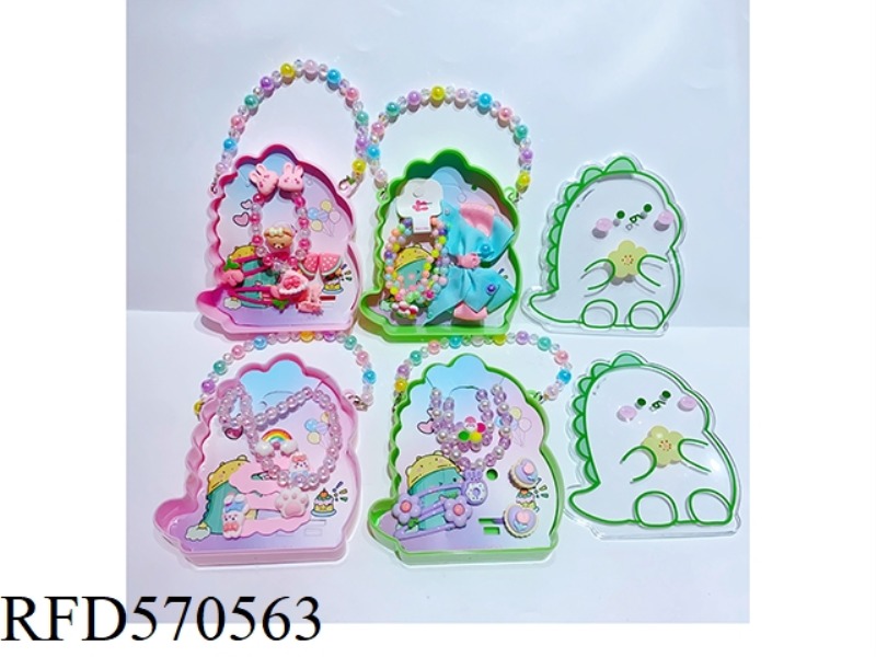 DINOSAUR BOX JEWELRY SET
