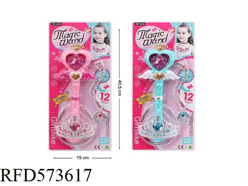 ANGEL MAGIC WAND + CROWN NECKLACE
