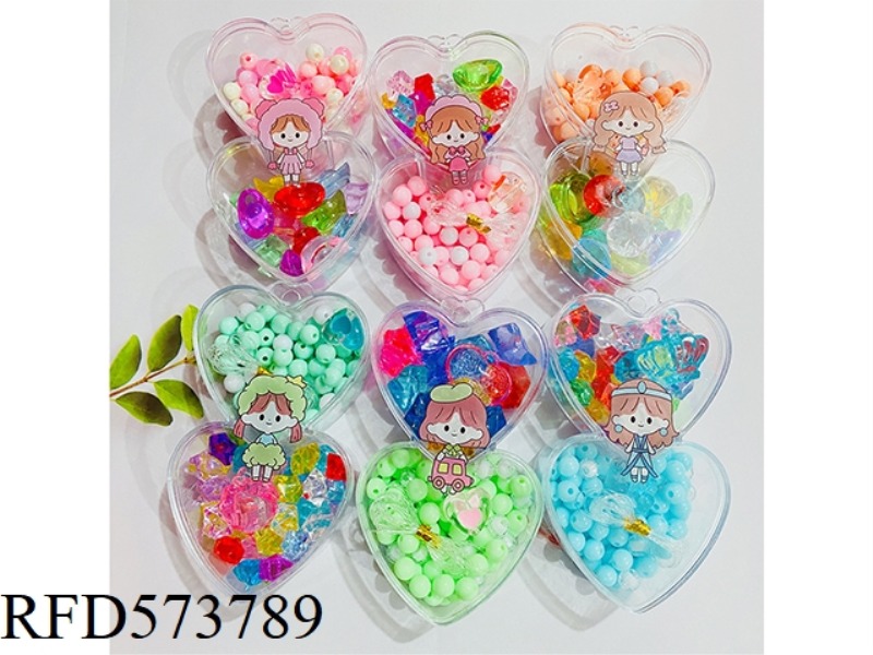 DOUBLE LOVE DIAMOND BEADED